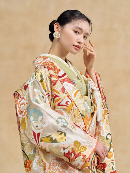 色打掛Ref.5830【結婚式 和装 色打掛 レンタル】