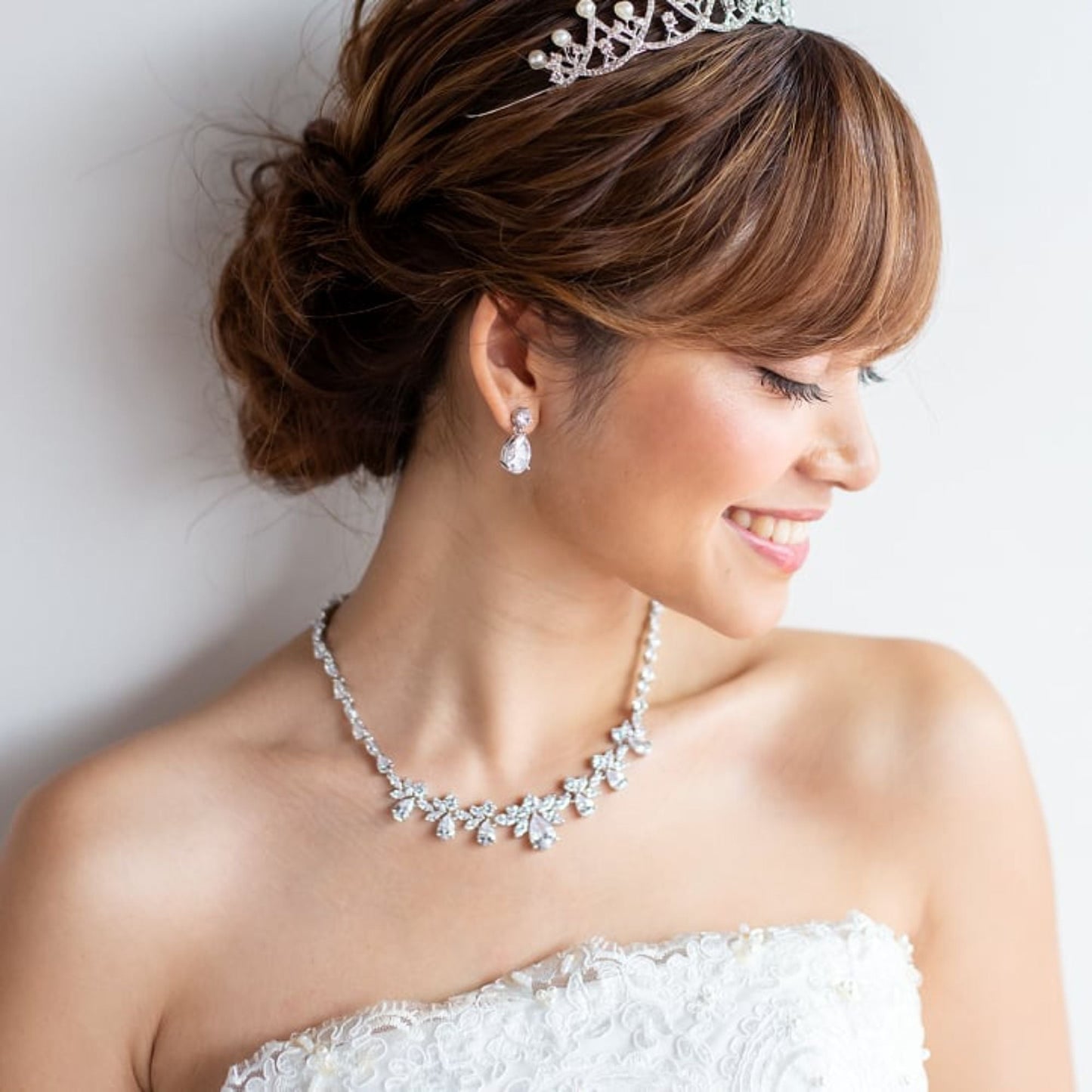 【ネックレス】キュービックジルコニア ネックレス 【結婚式 ネックレス】