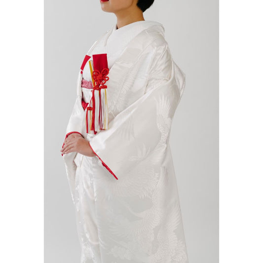 立梅に鶴 【結婚式 和装 白無垢 レンタル】