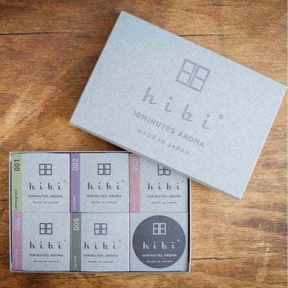 【お香マッチ・プレゼント・贈り物】hibi 5種の香りギフトボックス【ペーパーバッグ付き】 【結婚式 ギフト 内祝い 結婚祝い 出産祝い】