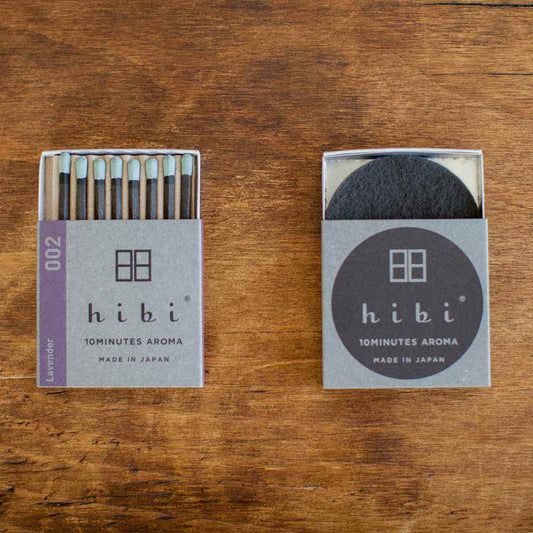 【プチギフト・プレゼント・お香マッチ】hibi レギュラーボックス(8本入り/専用マット付) ラベンダー 【結婚式 プチギフト 雑貨】