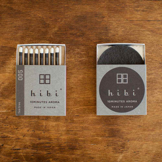 【プチギフト・プレゼント・お香マッチ】hibi レギュラーボックス(8本入り/専用マット付) ティーツリー 【結婚式 プチギフト 雑貨】
