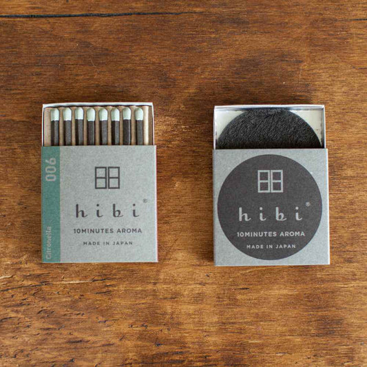 【プチギフト・プレゼント・お香マッチ】hibi レギュラーボックス(8本入り/専用マット付) シトロネラ 【結婚式 プチギフト 雑貨】