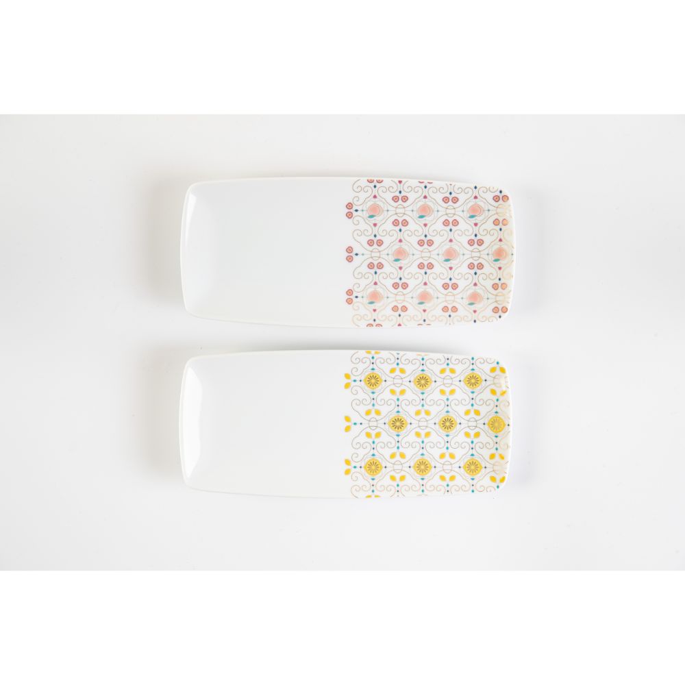 【有田焼 其泉】くだもの もも/れもん 菓子皿ペア 【結婚式 ギフト 引き出物 食器類】