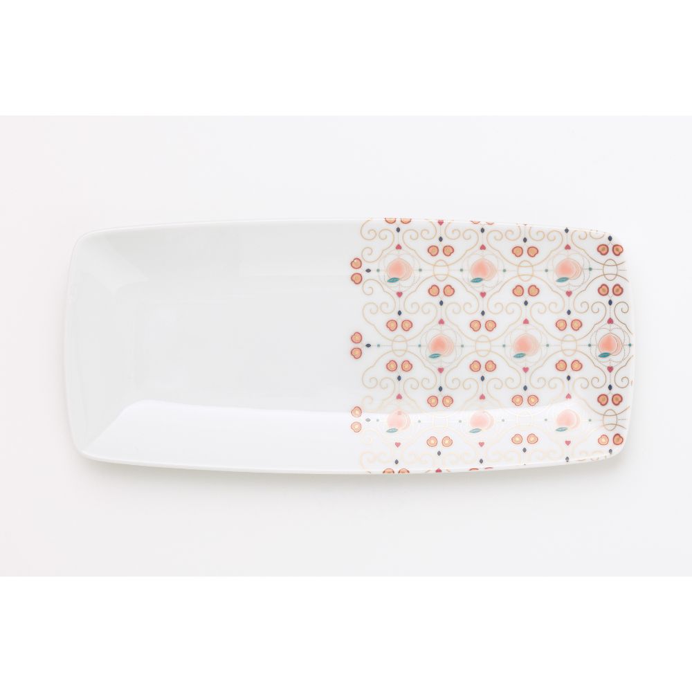 【有田焼 其泉】くだもの もも/れもん 菓子皿ペア 【結婚式 ギフト 引き出物 食器類】