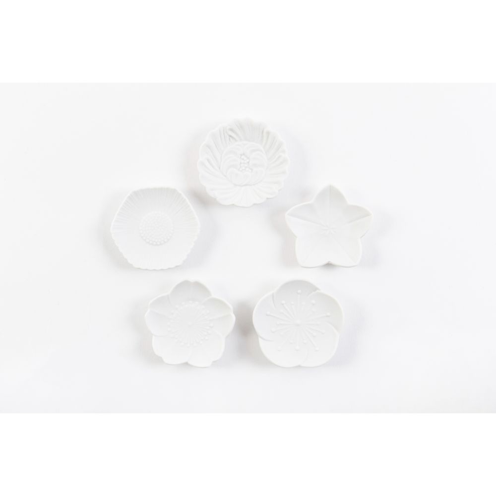 【有田焼 其泉】5種の花形箸置セット 【結婚式 ギフト 引き出物 食器類】