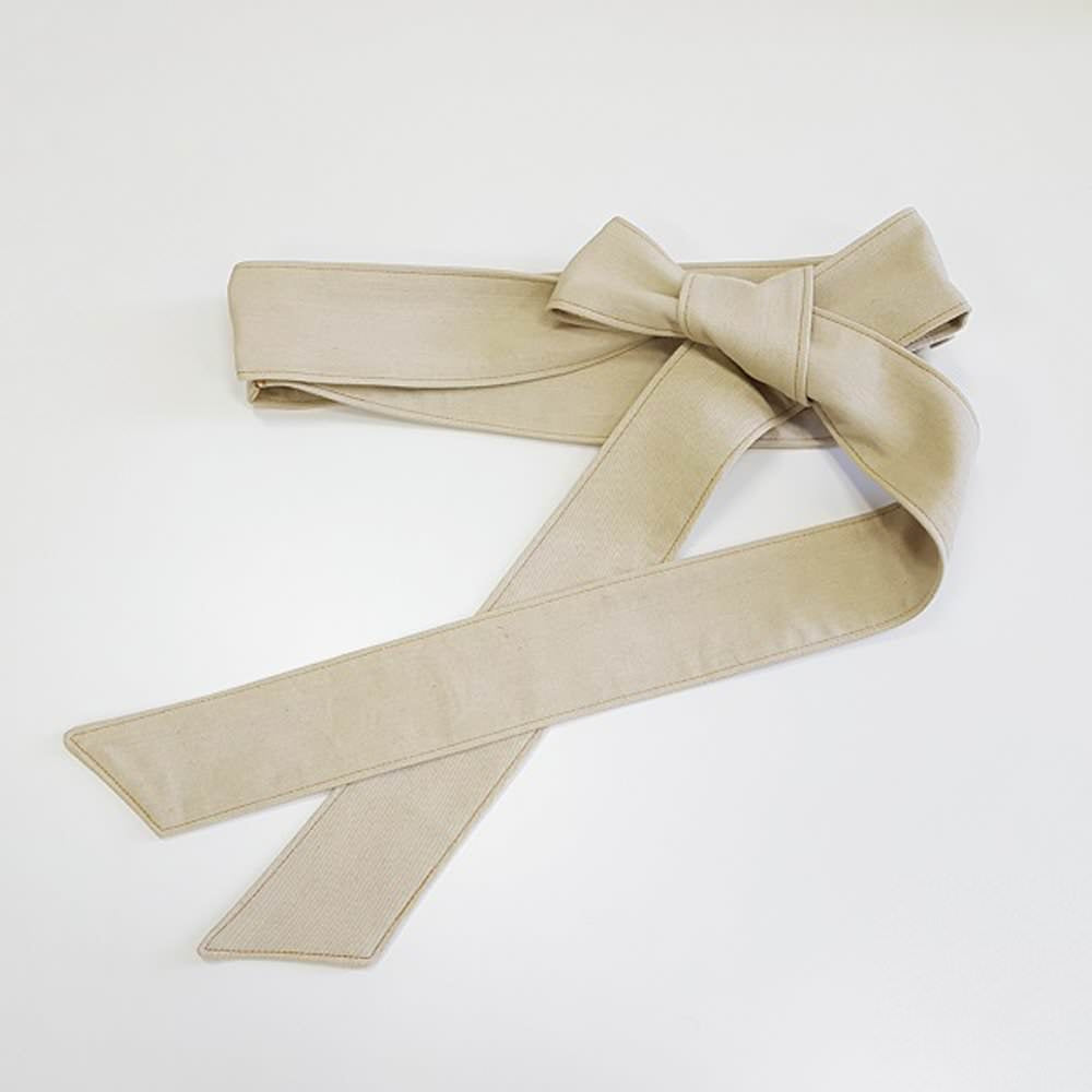 デニムサッシュベルト/ベージュ 【結婚式 ドレス小物】