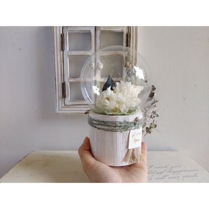 しゃぼんバルーンの紫陽花ポット*ホワイト《名入れ出来ます アレンジ 風船》結婚祝い 祝電 電報 【結婚式 ギフト 内祝い 結婚祝い 出産祝い】