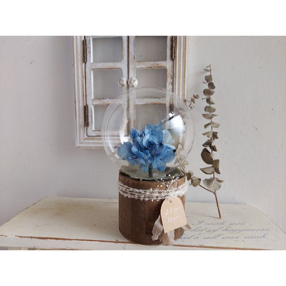 しゃぼんバルーンの紫陽花ポット*ブルー《名入れ出来ます アレンジ 風船》結婚祝い 祝電 電報 【結婚式 ギフト 内祝い 結婚祝い 出産祝い】