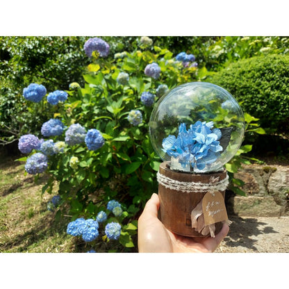 しゃぼんバルーンの紫陽花ポット*ブルー《名入れ出来ます アレンジ 風船》結婚祝い 祝電 電報 【結婚式 ギフト 内祝い 結婚祝い 出産祝い】