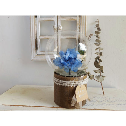 しゃぼんバルーンの紫陽花ポット*ブルー《名入れ出来ます アレンジ 風船》結婚祝い 祝電 電報 【結婚式 ギフト 内祝い 結婚祝い 出産祝い】