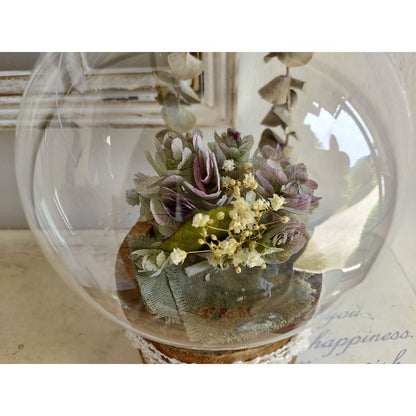 しゃぼんバルーンの紫陽花ポット*オレガノパープル《名入れ出来ます アレンジ 風船》結婚祝い 祝電 電報 【結婚式 ギフト 内祝い 結婚祝い 出産祝い】