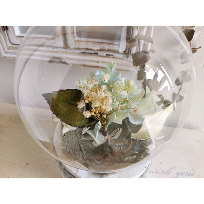 しゃぼんバルーンの紫陽花ポット*ライムブルー《名入れ出来ます アレンジ 風船》結婚祝い 祝電 電報 【結婚式 ギフト 内祝い 結婚祝い 出産祝い】