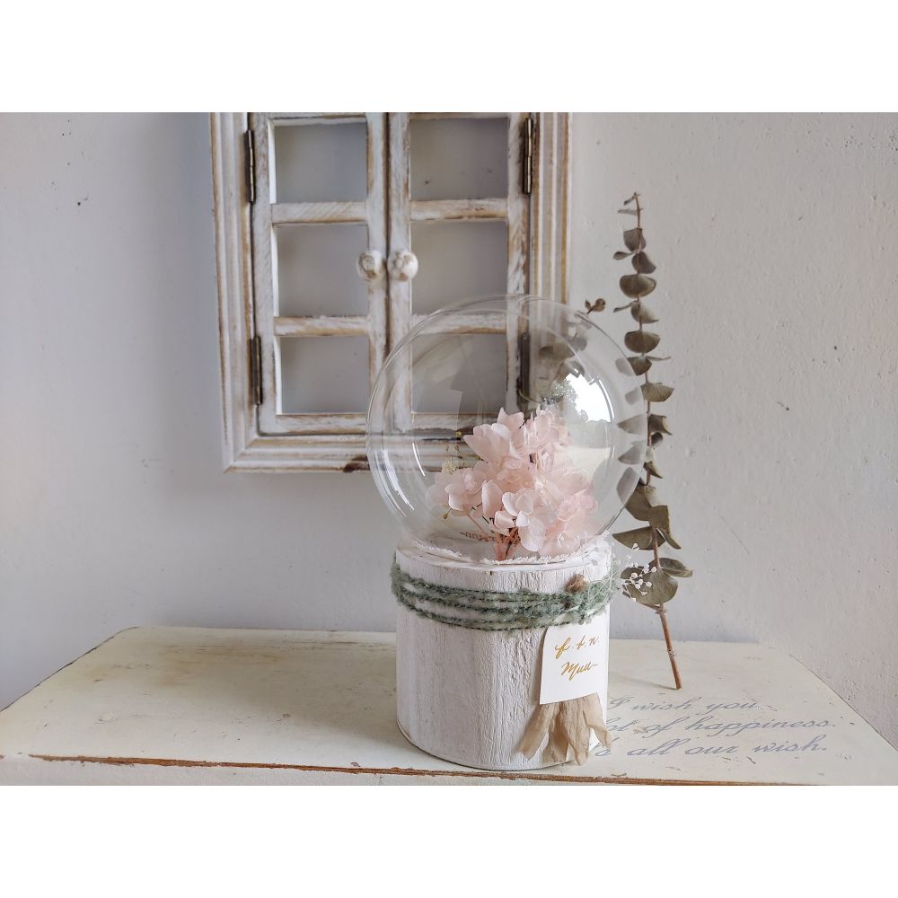 しゃぼんバルーンの紫陽花ポット*ホワイトピンク《名入れ出来ます アレンジ 風船》結婚祝い 祝電 電報 【結婚式 ギフト 内祝い 結婚祝い 出産祝い】