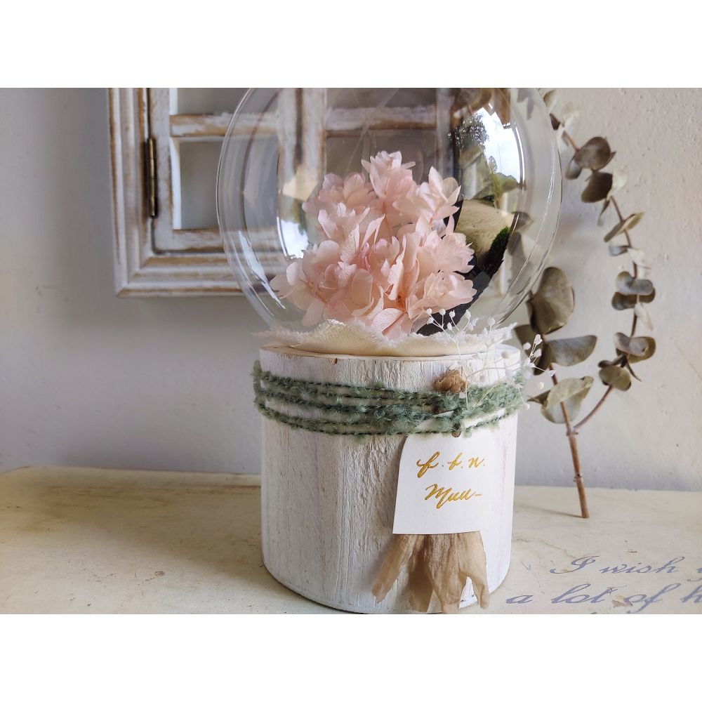 しゃぼんバルーンの紫陽花ポット*ホワイトピンク《名入れ出来ます アレンジ 風船》結婚祝い 祝電 電報 【結婚式 ギフト 内祝い 結婚祝い 出産祝い】