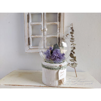 しゃぼんバルーンの紫陽花ポット*ラベンダー《名入れ出来ます アレンジ 風船》結婚祝い 祝電 電報 【結婚式 ギフト 内祝い 結婚祝い 出産祝い】