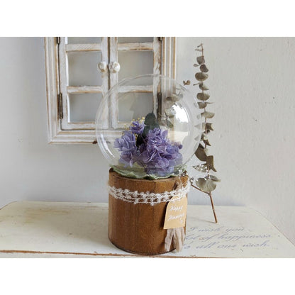 しゃぼんバルーンの紫陽花ポット*ラベンダー《名入れ出来ます アレンジ 風船》結婚祝い 祝電 電報 【結婚式 ギフト 内祝い 結婚祝い 出産祝い】