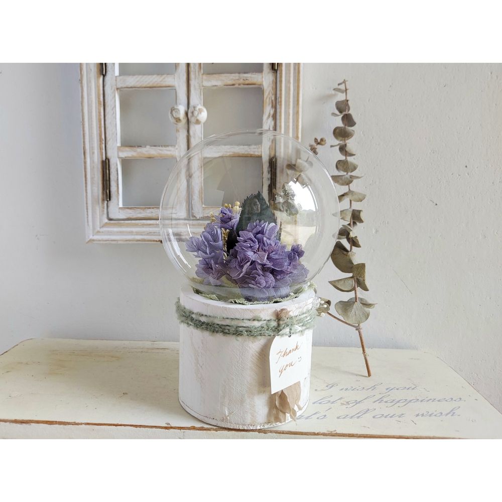 しゃぼんバルーンの紫陽花ポット*ラベンダー《名入れ出来ます アレンジ 風船》結婚祝い 祝電 電報 【結婚式 ギフト 内祝い 結婚祝い 出産祝い】