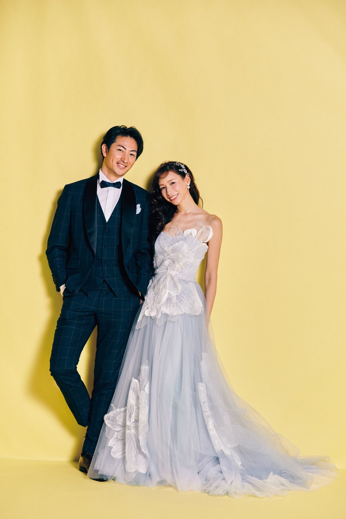 FloraCeleste フローラチェレステ【カラードレス 】水色ドレスフラワーモチーフAライン 【結婚式 レンタル】