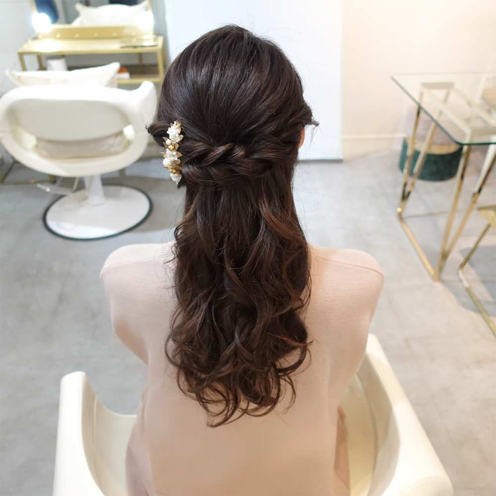 【顔合わせ・結納など】ヘアセット&メイク 【結婚式 ヘアメイク 新郎 新婦】