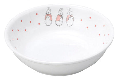 強化磁器 こども用 食器4点セット ピーターラビット™ ドットガールズ【熨斗可】 【結婚式 ギフト 内祝い 結婚祝い 出産祝い】