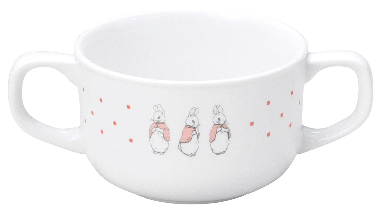 強化磁器 こども用 食器&スプーンフォークセット ピーターラビット™ ドットガールズ【熨斗可】 【結婚式 ギフト 内祝い 結婚祝い 出産祝い】