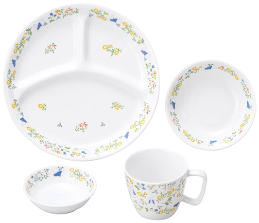 強化磁器 こども用 食器4点セット ピーターラビット™ ナチュラルガーデン【熨斗可】 【結婚式 ギフト 内祝い 結婚祝い 出産祝い】