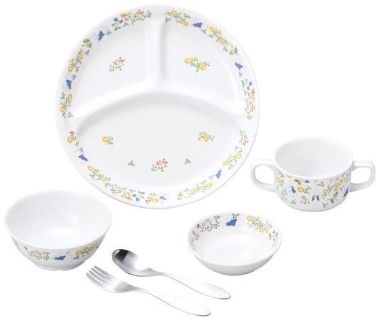 強化磁器 こども用 食器&スプーンフォークセット ピーターラビット™ ナチュラルガーデン【熨斗可】 【結婚式 ギフト 内祝い 結婚祝い 出産祝い】