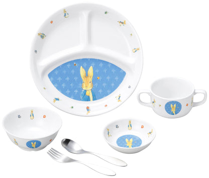 強化磁器 こども用 食器&スプーンフォークセット ピーターラビット™ クラシック【熨斗可】 【結婚式 ギフト 内祝い 結婚祝い 出産祝い】