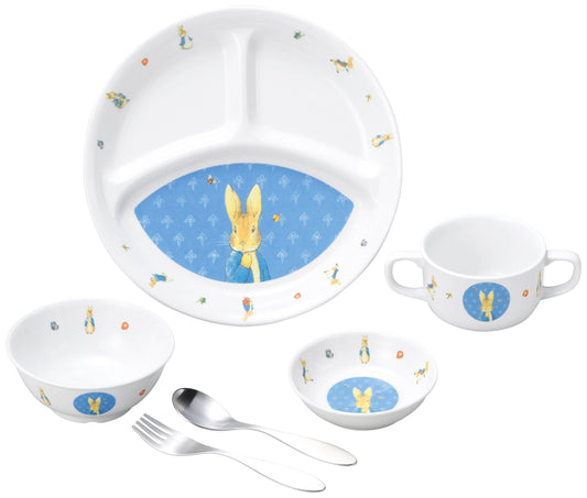強化磁器 こども用 食器&スプーンフォークセット ピーターラビット™ クラシック【熨斗可】 【結婚式 ギフト 内祝い 結婚祝い 出産祝い】