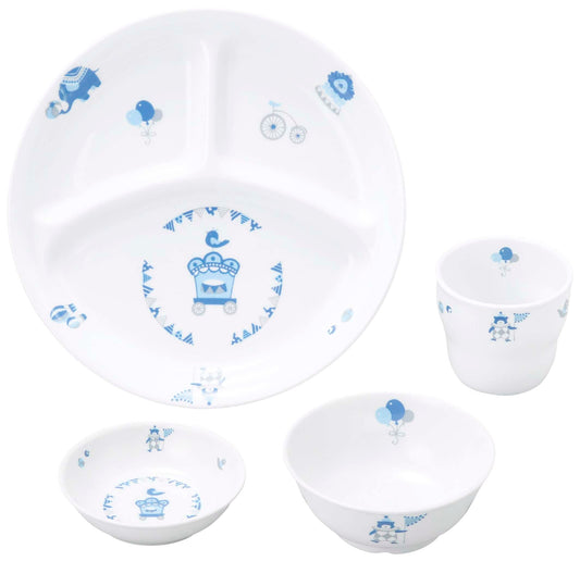 強化磁器 こども用 食器4点セット シルク【熨斗可】 【結婚式 ギフト 内祝い 結婚祝い 出産祝い】