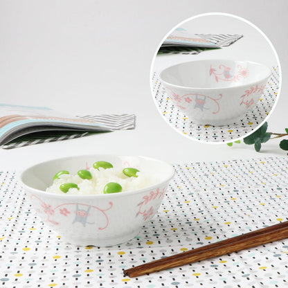 強化磁器 こども用 食器4点セット サラサ・ピンク【熨斗可】 【結婚式 ギフト 内祝い 結婚祝い 出産祝い】