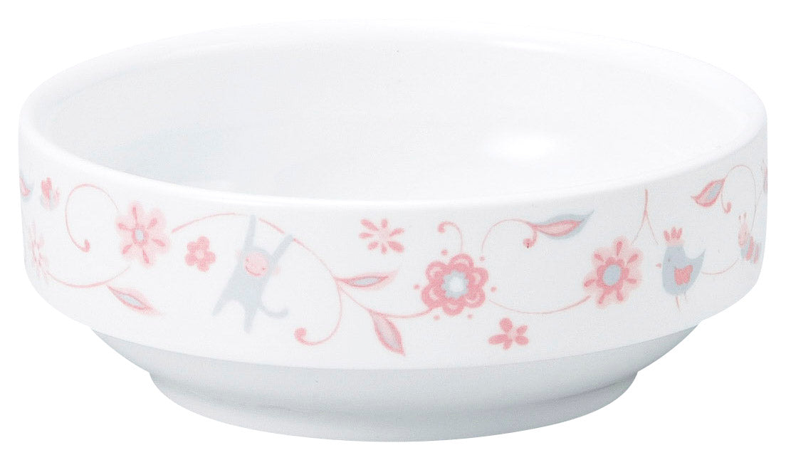 強化磁器 こども用 食器&スプーンフォークセット サラサ・ピンク【熨斗可】 【結婚式 ギフト 内祝い 結婚祝い 出産祝い】