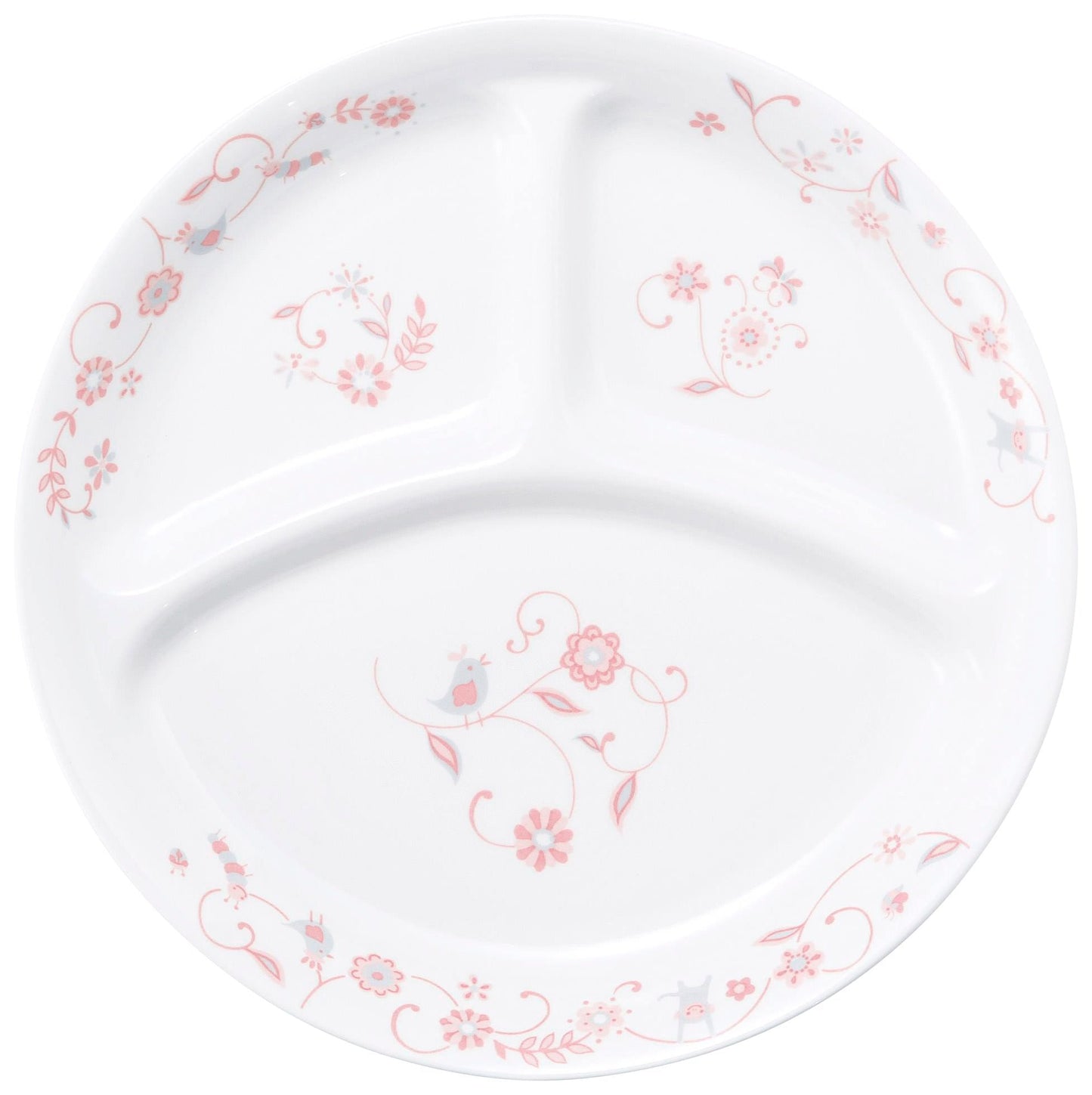 強化磁器 こども用 食器&スプーンフォークセット サラサ・ピンク【熨斗可】 【結婚式 ギフト 内祝い 結婚祝い 出産祝い】