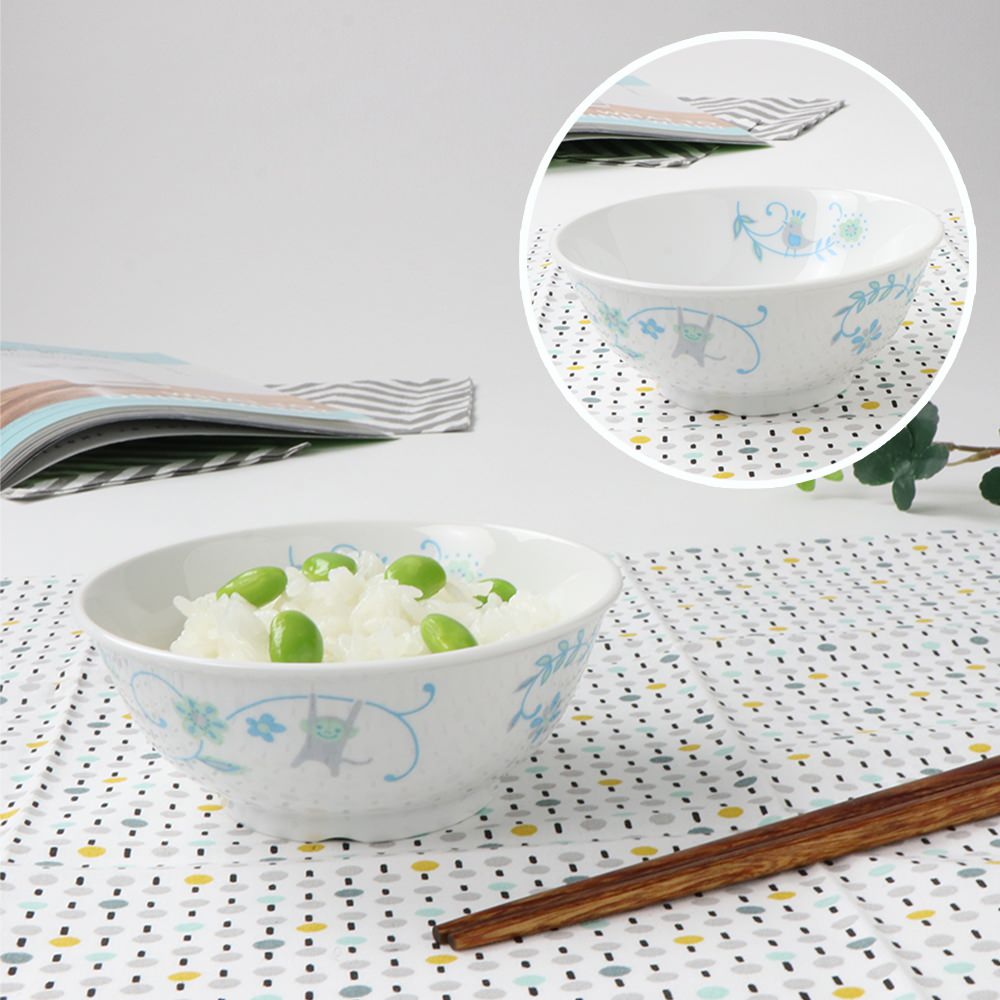 強化磁器 こども用 食器4点セット サラサ・ブルー【熨斗可】 【結婚式 ギフト 内祝い 結婚祝い 出産祝い】