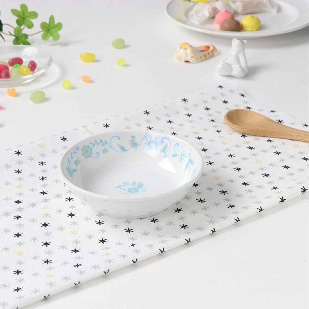 強化磁器 こども用 食器4点セット サラサ・ブルー【熨斗可】 【結婚式 ギフト 内祝い 結婚祝い 出産祝い】