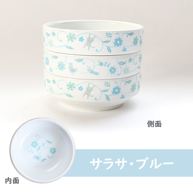 強化磁器 こども用 食器&スプーンフォークセット サラサ・ブルー【熨斗可】 【結婚式 ギフト 内祝い 結婚祝い 出産祝い】