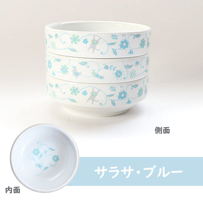 強化磁器 こども用 食器&スプーンフォークセット サラサ・ブルー【熨斗可】 【結婚式 ギフト 内祝い 結婚祝い 出産祝い】