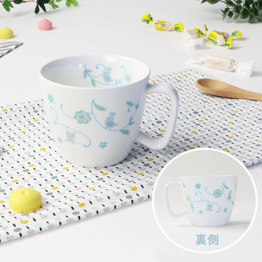 強化磁器 こども用 食器&スプーンフォークセット サラサ・ブルー【熨斗可】 【結婚式 ギフト 内祝い 結婚祝い 出産祝い】