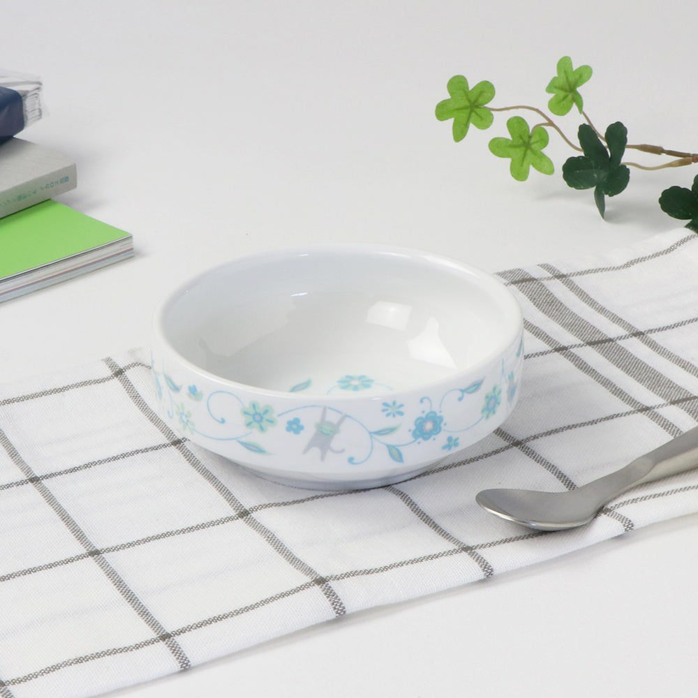 強化磁器 こども用 食器&スプーンフォークセット サラサ・ブルー【熨斗可】 【結婚式 ギフト 内祝い 結婚祝い 出産祝い】