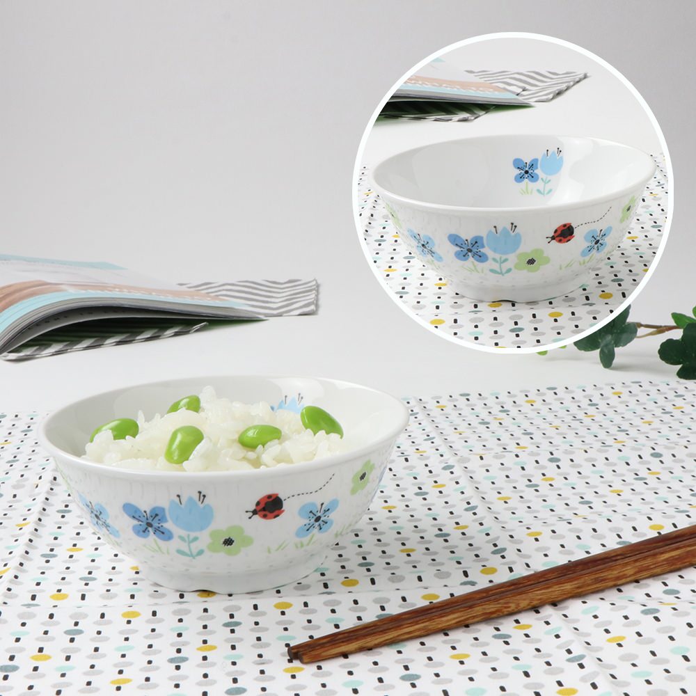 強化磁器 こども用 食器4点セット ブルーメ・ブルー【熨斗可】 【結婚式 ギフト 内祝い 結婚祝い 出産祝い】
