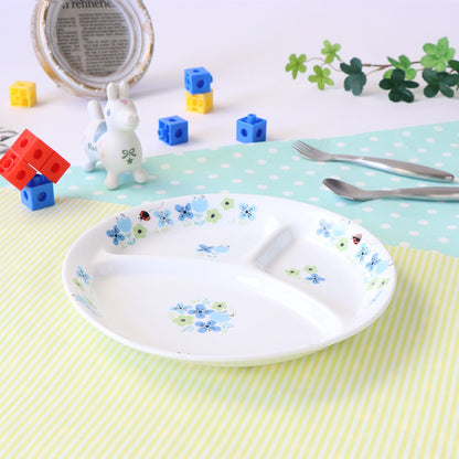 強化磁器 こども用 食器&スプーンフォークセット ブルーメ・ブルー【熨斗可】 【結婚式 ギフト 内祝い 結婚祝い 出産祝い】