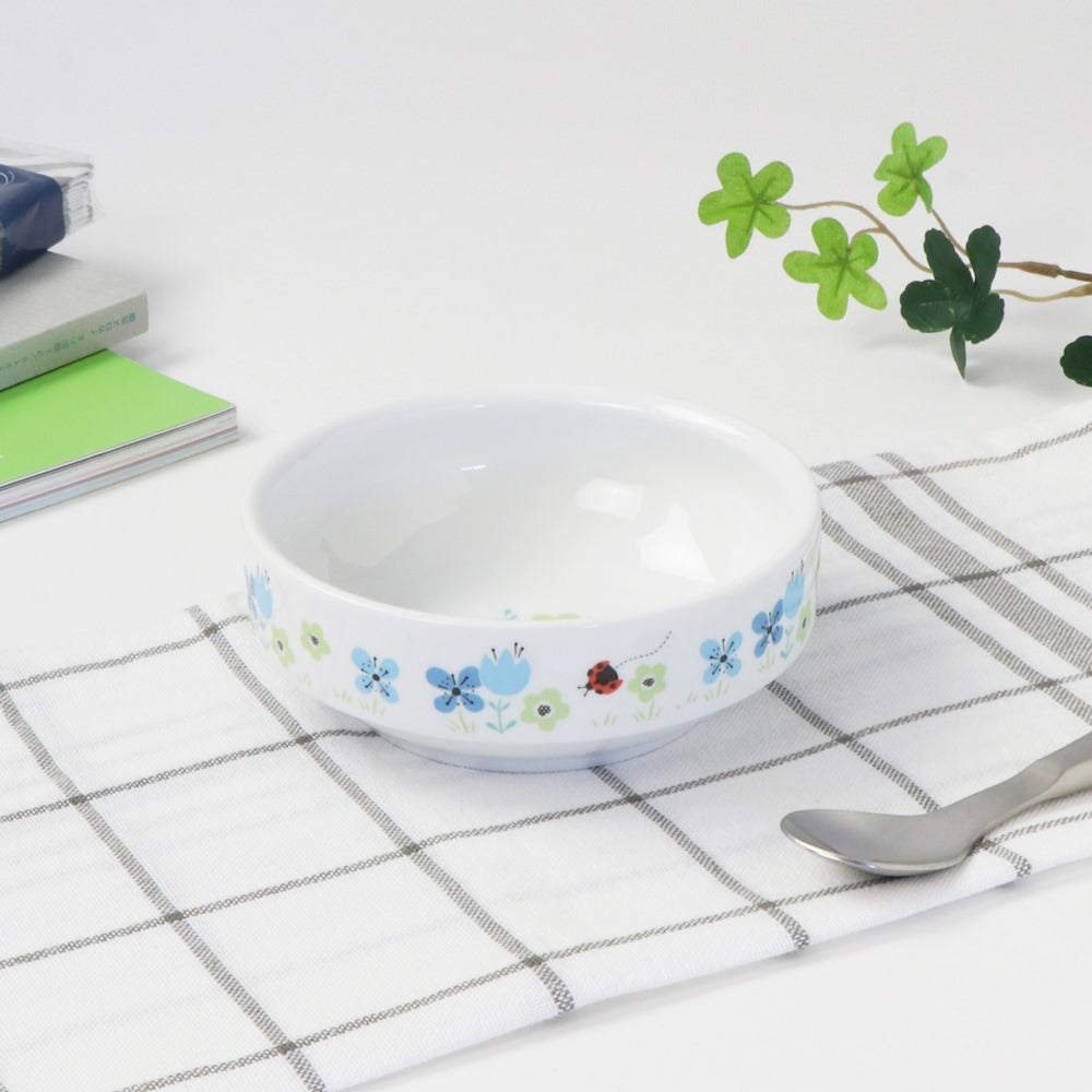 強化磁器 こども用 食器&スプーンフォークセット ブルーメ・ブルー【熨斗可】 【結婚式 ギフト 内祝い 結婚祝い 出産祝い】