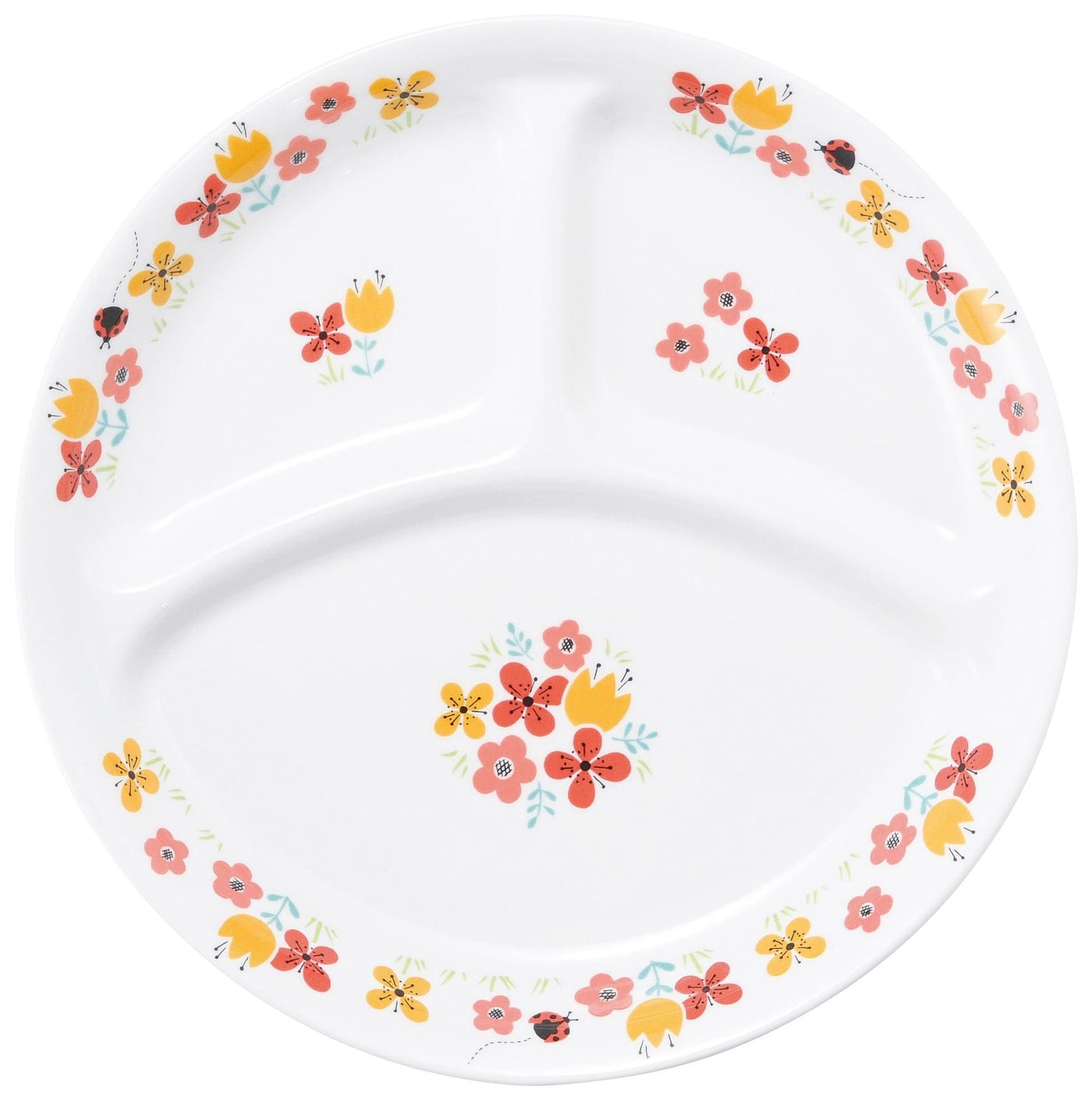 強化磁器 こども用 食器4点セット ブルーメ・オレンジ【熨斗可】 【結婚式 ギフト 内祝い 結婚祝い 出産祝い】
