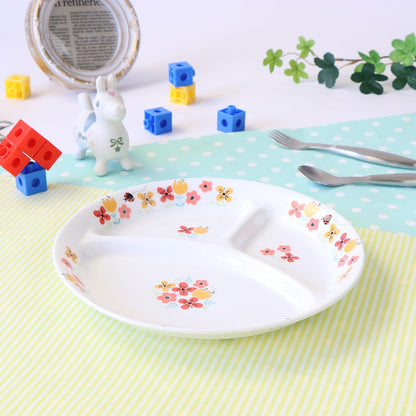 強化磁器 こども用 食器4点セット ブルーメ・オレンジ【熨斗可】 【結婚式 ギフト 内祝い 結婚祝い 出産祝い】