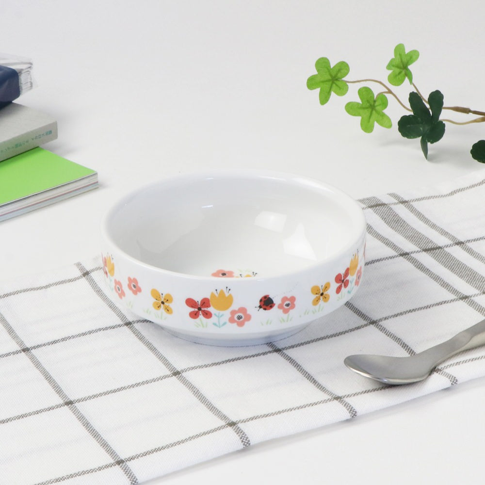 強化磁器 こども用 食器&スプーンフォークセット ブルーメ・オレンジ【熨斗可】 【結婚式 ギフト 内祝い 結婚祝い 出産祝い】