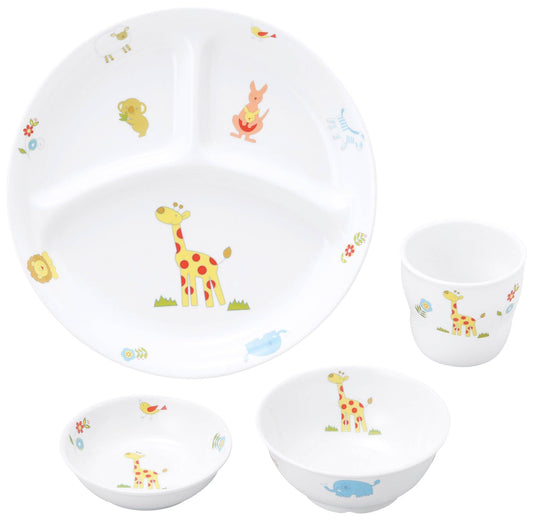 強化磁器 こども用 食器4点セット さふぁり【熨斗可】 【結婚式 ギフト 内祝い 結婚祝い 出産祝い】