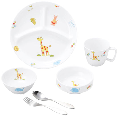 強化磁器 こども用 食器&スプーンフォークセット さふぁり【熨斗可】 【結婚式 ギフト 内祝い 結婚祝い 出産祝い】