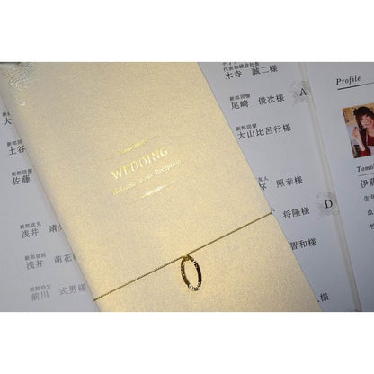 【※席次表+席札セット キャンペーン実施中※】 ウエディングチャーム パール (印刷込み)【結婚式 ペーパー 席次表】