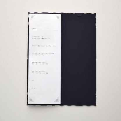 【※席次表+席札セット キャンペーン実施中※】ウエディングチャーム ネイビー (印刷込み)【結婚式 ペーパー 席次表】